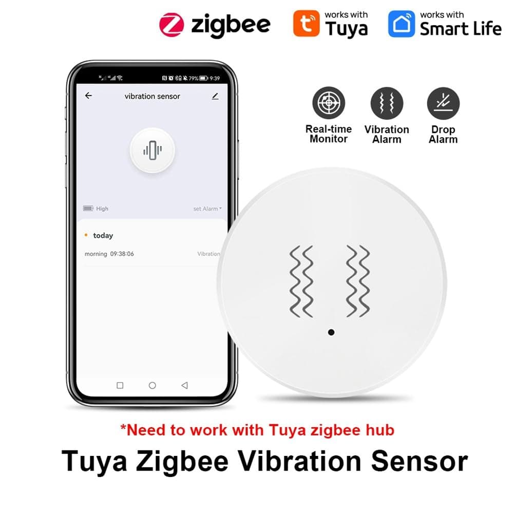 Tuya Zigbee Shake Detector for window glasses or drawer thumbnail 4