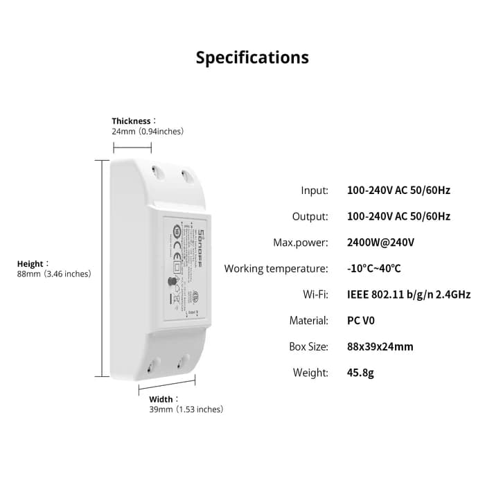 SONOFF BASICR4 Wi-Fi Smart Switch thumbnail 2