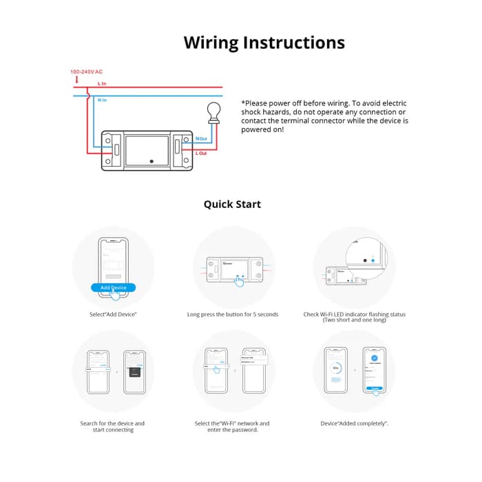SONOFF BASICR4 Wi-Fi Smart Switch thumbnail 3