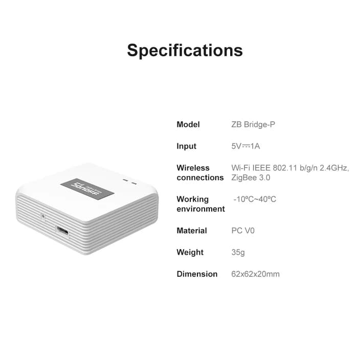 SONOFF Zigbee Bridge Pro | ZBBridge-P thumbnail 8