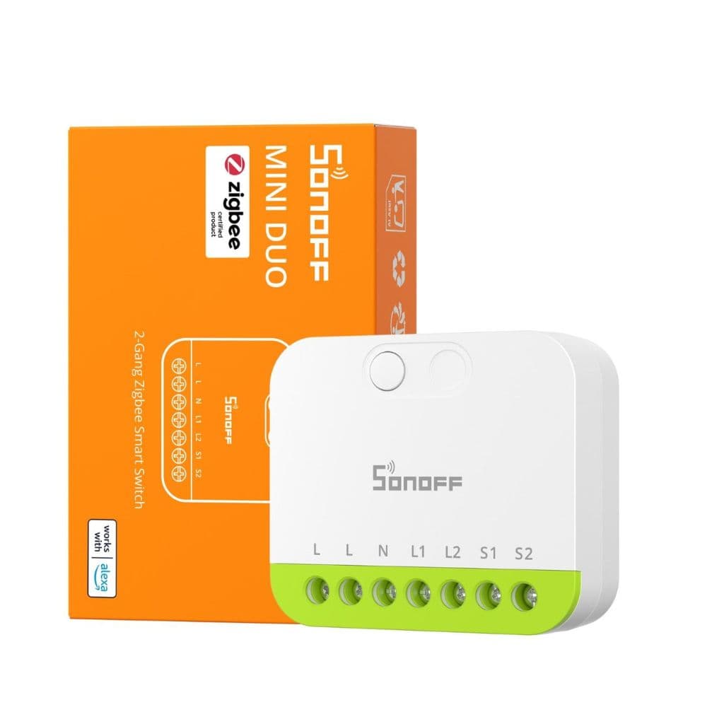 SONOFF MINI DUO 2-Gang Zigbee Smart Switch | MINI-ZB2GS thumbnail 3