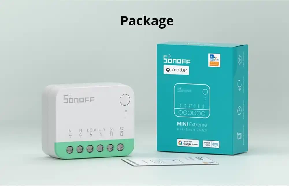 SONOFF MINI Extreme Wi-Fi Smart Switch (Matter-enabled) | MINIR4M thumbnail 3