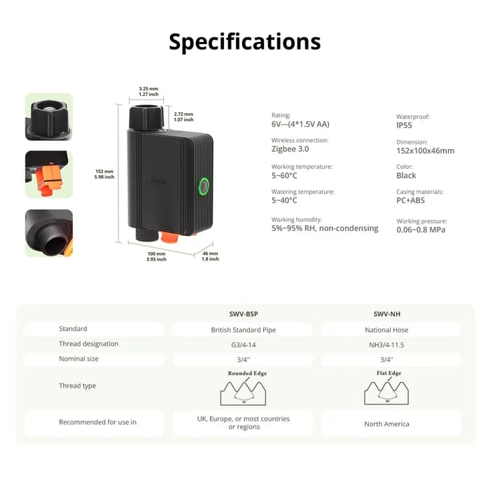 SONOFF Zigbee Smart Water Valve | SWV-BSP thumbnail 11