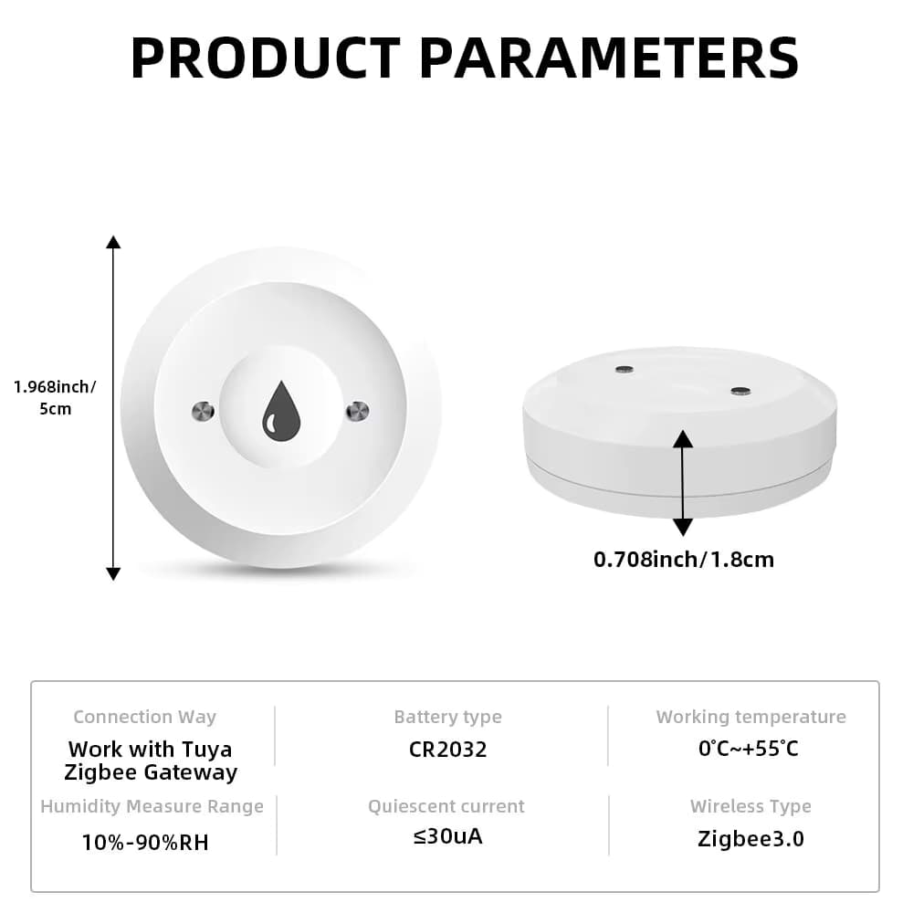 Tuya Zigbee Water Leak Sensor thumbnail 2