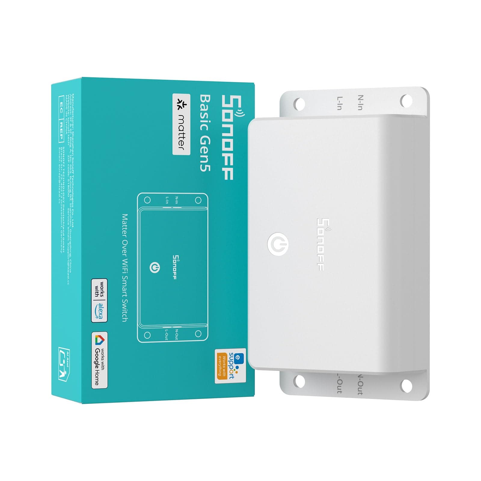 SONOFF Basic Gen5 Matter Over WiFi Smart Switch | BASIC-1GS thumbnail 2