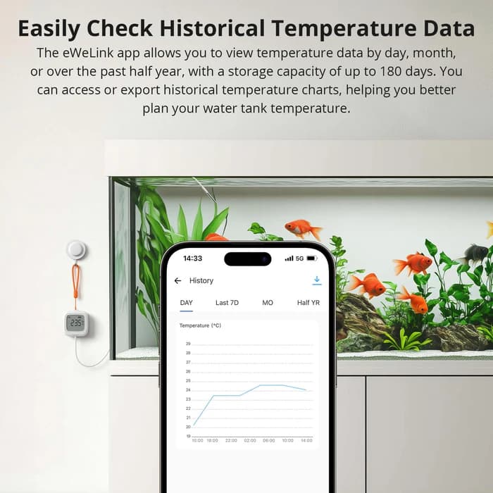 SONOFF SNZB-02LD IP65 Zigbee LCD Smart Thermometer (Probe Version) thumbnail 5