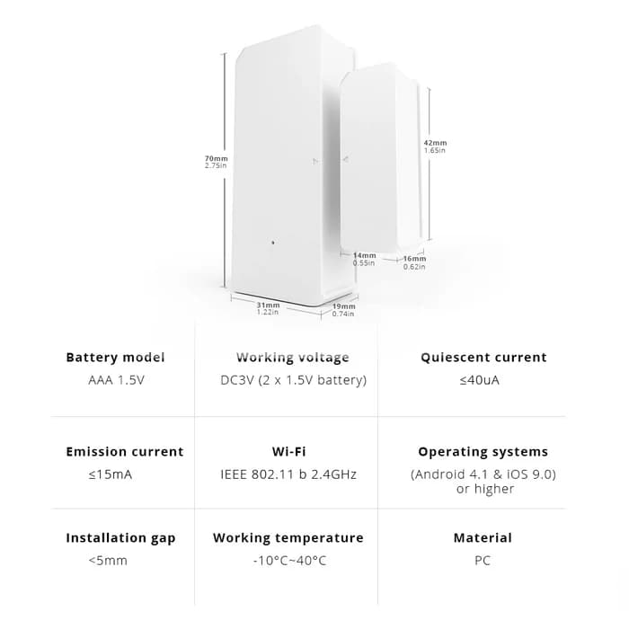SONOFF DW2-Wi-Fi – Wireless Door/Window Sensor thumbnail 11