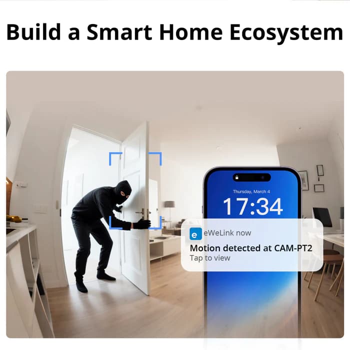 SONOFF CAM Pan-Tilt 2 Smart Indoor Home Security Camera | CAM-PT2 thumbnail 7