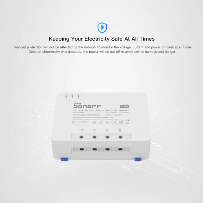 SONOFF POWR3 High Power Smart Switch thumbnail 5