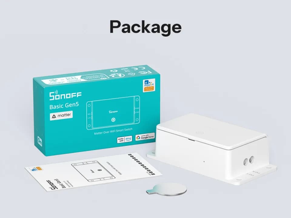 SONOFF Basic Gen5 Matter Over WiFi Smart Switch | BASIC-1GS thumbnail 4