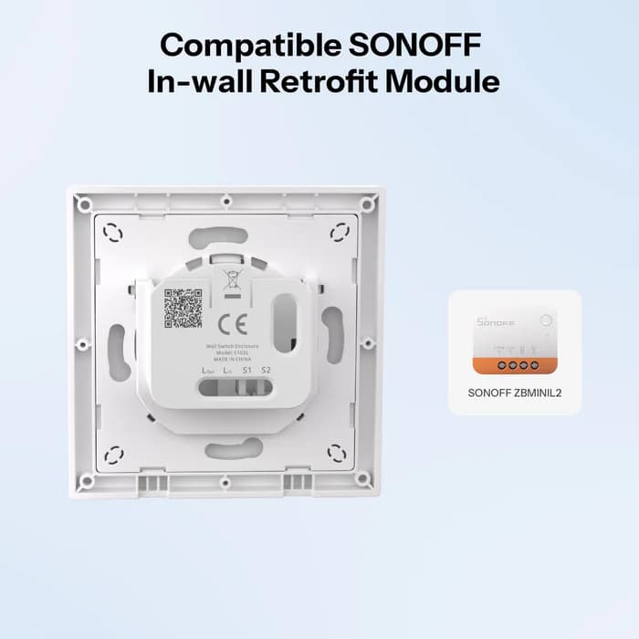 SONOFF Fusion Series 1-Gang Wall Switch Enclosure | E1GS/E1GSL thumbnail 6