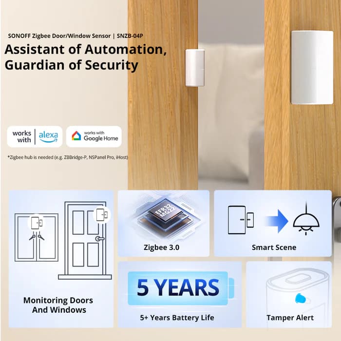 SONOFF Zigbee Door/Window Sensor | SNZB-04P thumbnail 3