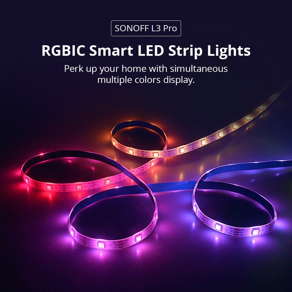 SONOFF L3 Pro RGBIC Smart LED Strip Lights-5M/16.4Ft thumbnail 3