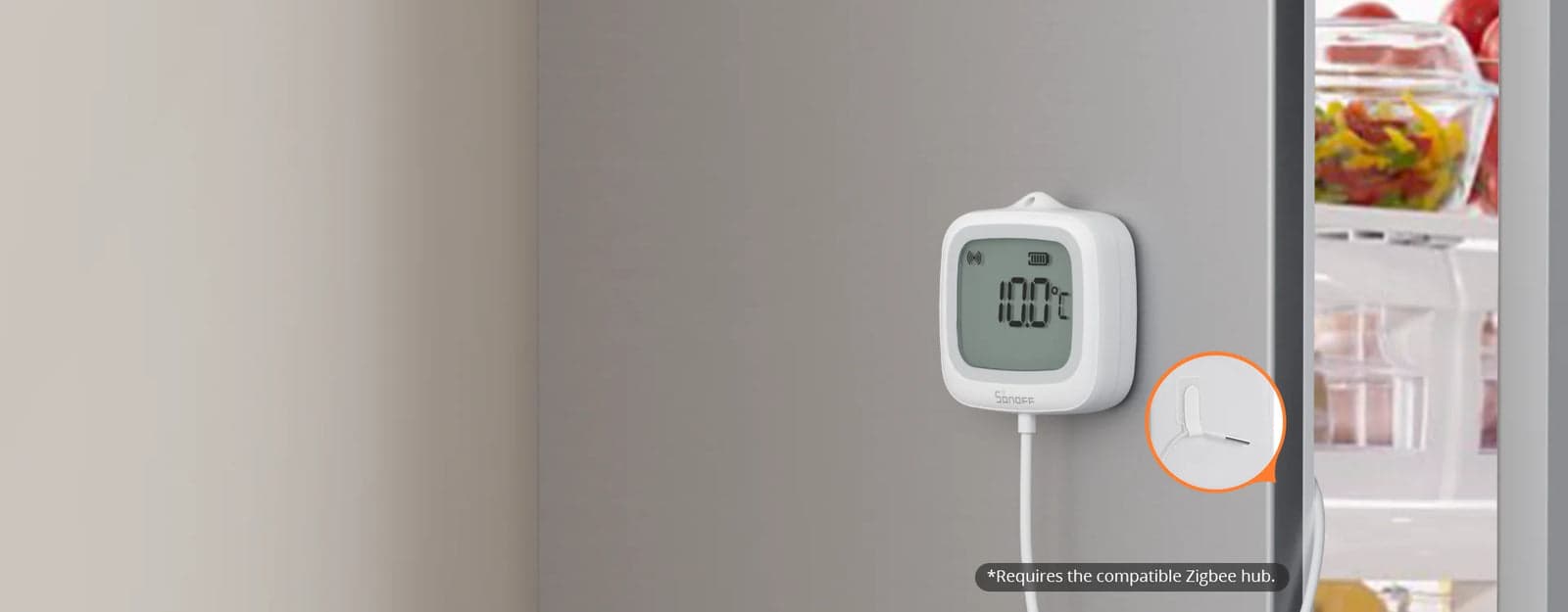 SONOFF SNZB-02LD IP65 Zigbee LCD Smart Thermometer (Probe Version) - featured 1